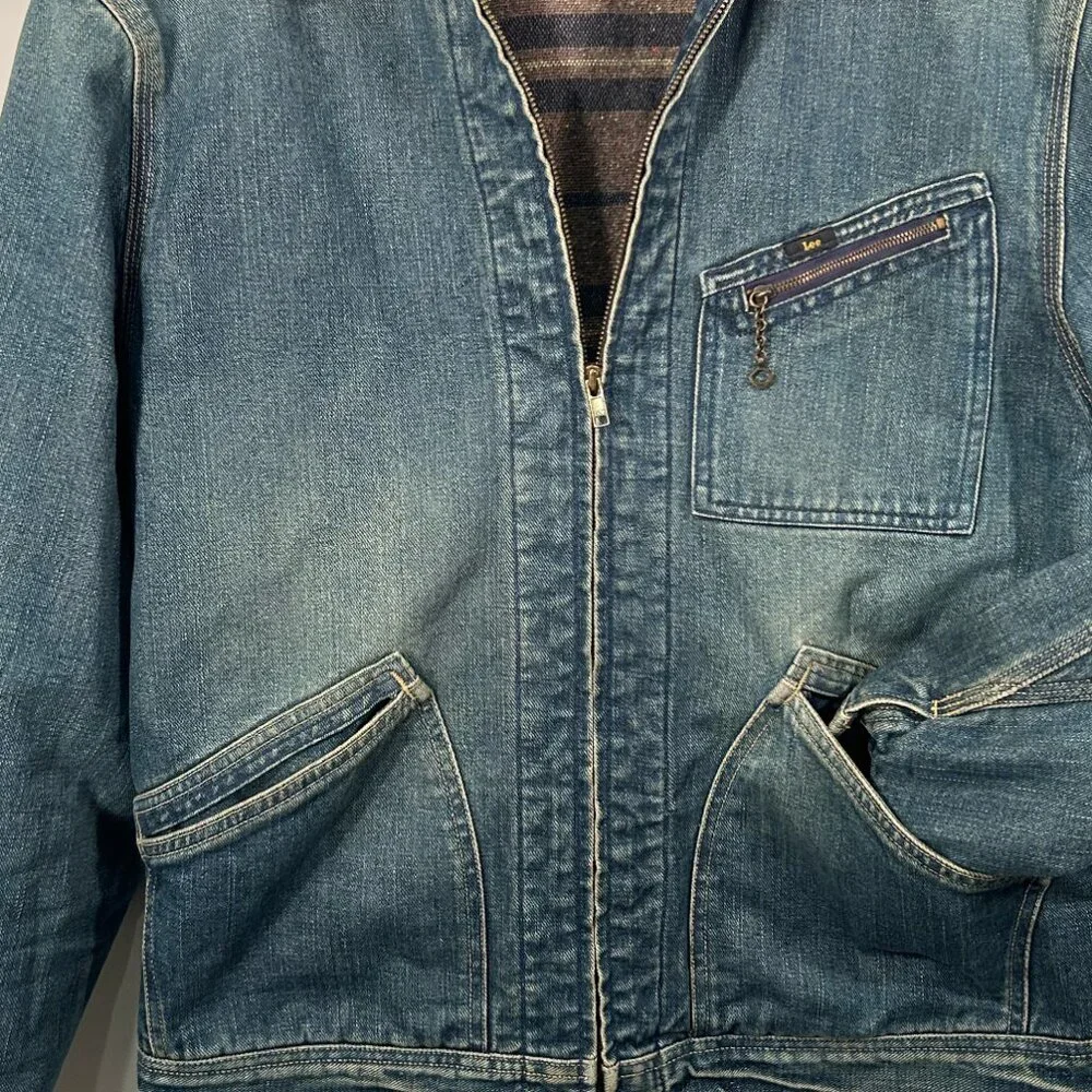 Vintage Lee denim jacket with blanket lining - Picture 2 of 9